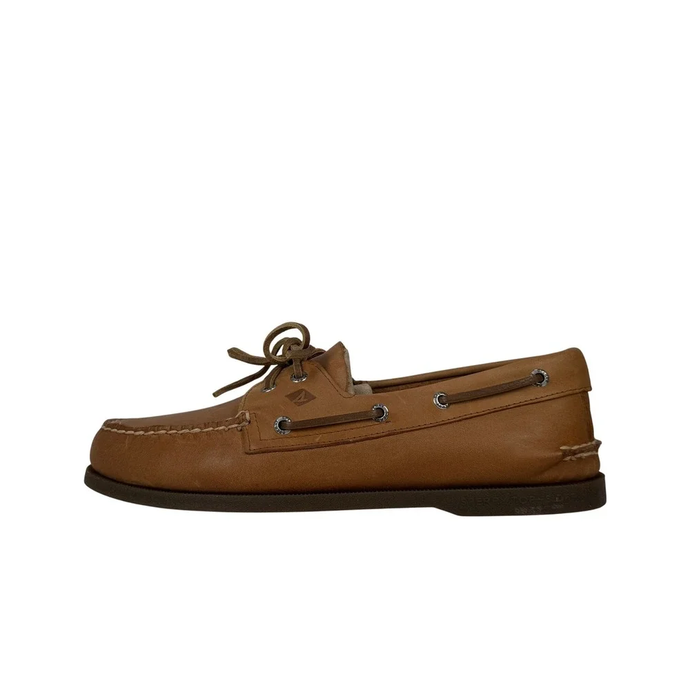 Sperry Authentic Original Boat Shoes Mens 10 XW Extra Wide Sahara Leather 2 Eye